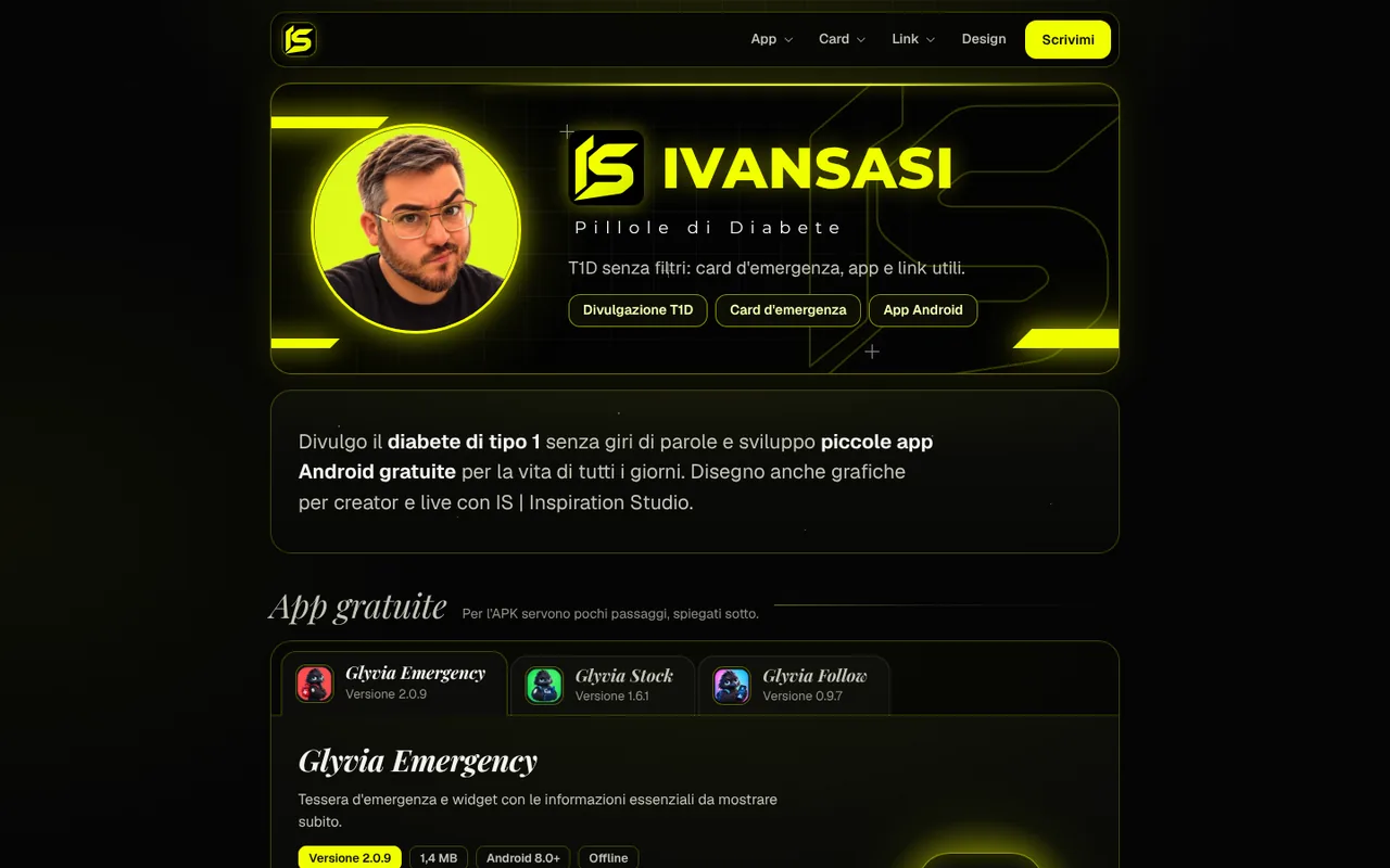 Pagina iniziale del sito IvanSasi